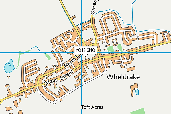 YO19 6NQ map - OS VectorMap District (Ordnance Survey)