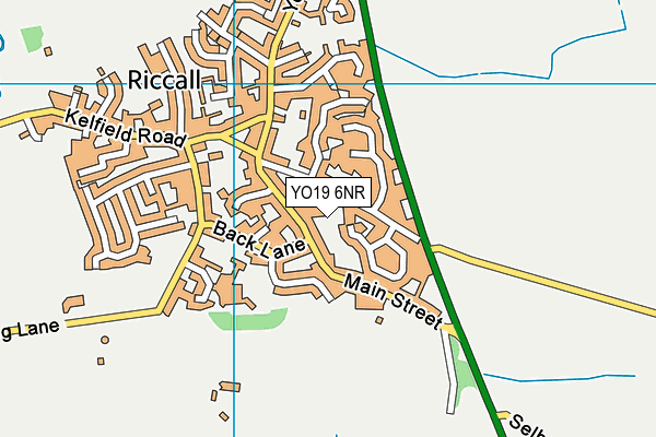 YO19 6NR map - OS VectorMap District (Ordnance Survey)