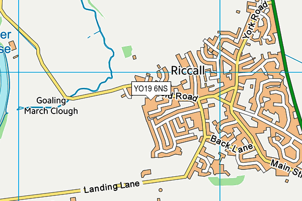 YO19 6NS map - OS VectorMap District (Ordnance Survey)