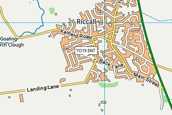 YO19 6NT map - OS VectorMap District (Ordnance Survey)