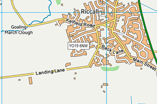 YO19 6NW map - OS VectorMap District (Ordnance Survey)