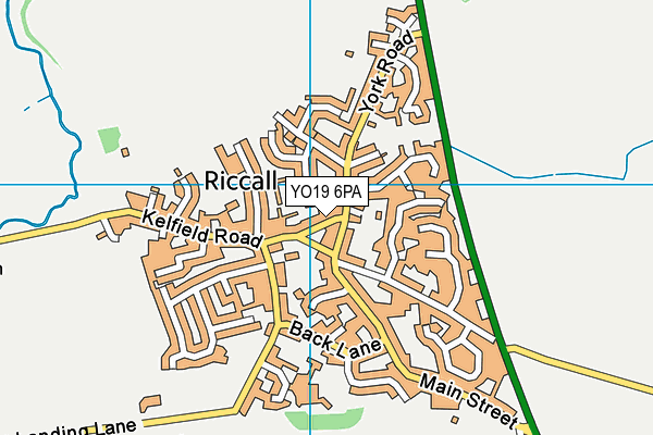 YO19 6PA map - OS VectorMap District (Ordnance Survey)
