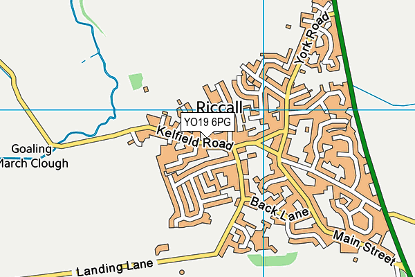 YO19 6PG map - OS VectorMap District (Ordnance Survey)