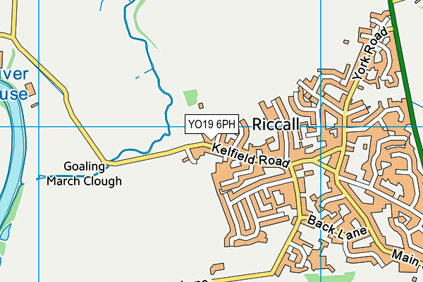 YO19 6PH map - OS VectorMap District (Ordnance Survey)