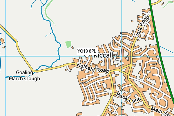 YO19 6PL map - OS VectorMap District (Ordnance Survey)