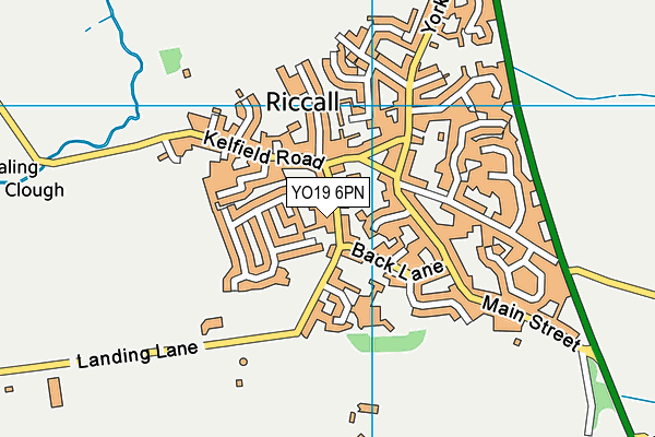 YO19 6PN map - OS VectorMap District (Ordnance Survey)