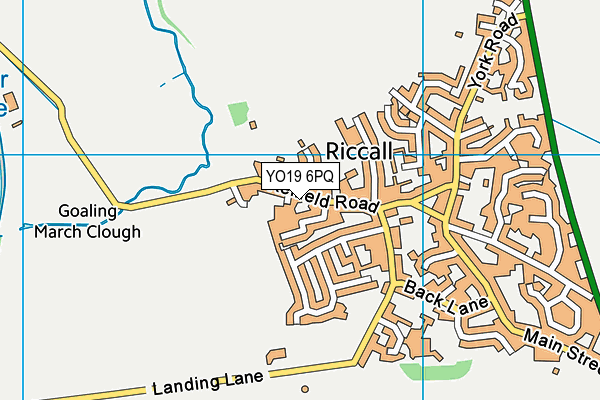 YO19 6PQ map - OS VectorMap District (Ordnance Survey)