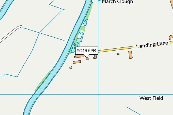 YO19 6PR map - OS VectorMap District (Ordnance Survey)