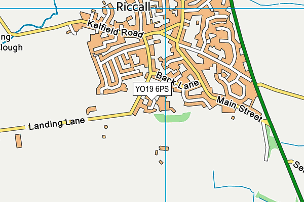 YO19 6PS map - OS VectorMap District (Ordnance Survey)