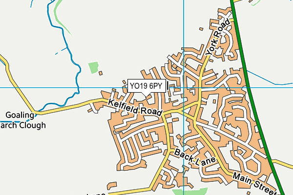 YO19 6PY map - OS VectorMap District (Ordnance Survey)