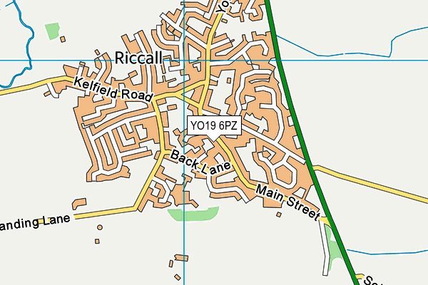 YO19 6PZ map - OS VectorMap District (Ordnance Survey)