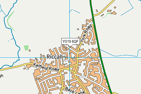 YO19 6QF map - OS VectorMap District (Ordnance Survey)