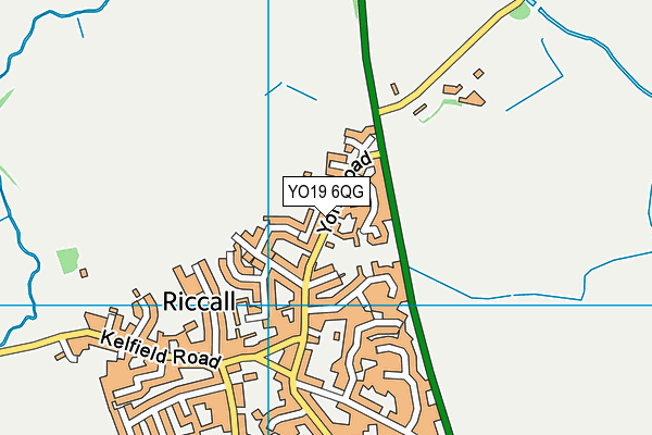 YO19 6QG map - OS VectorMap District (Ordnance Survey)