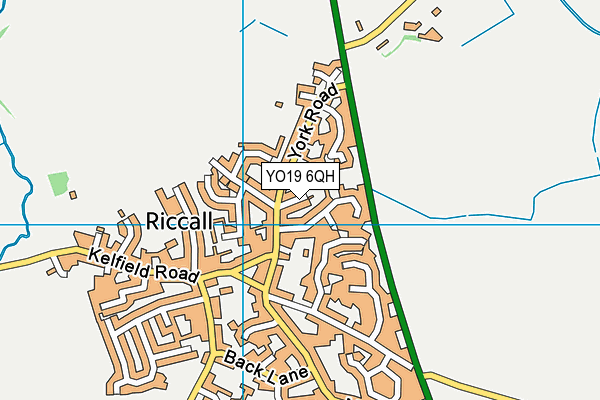 YO19 6QH map - OS VectorMap District (Ordnance Survey)