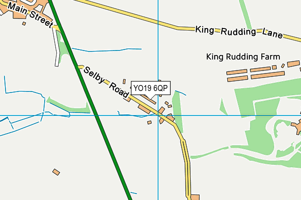 YO19 6QP map - OS VectorMap District (Ordnance Survey)