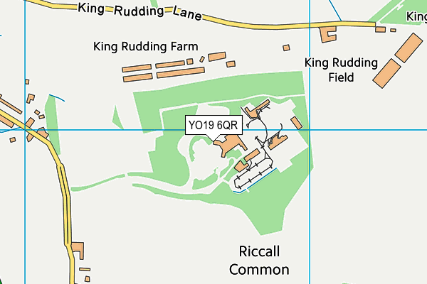 Riccall Mine  map (YO19 6QR) - OS VectorMap District (Ordnance Survey)