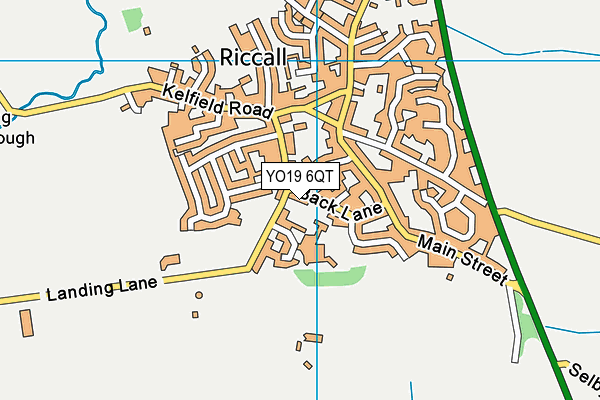 YO19 6QT map - OS VectorMap District (Ordnance Survey)
