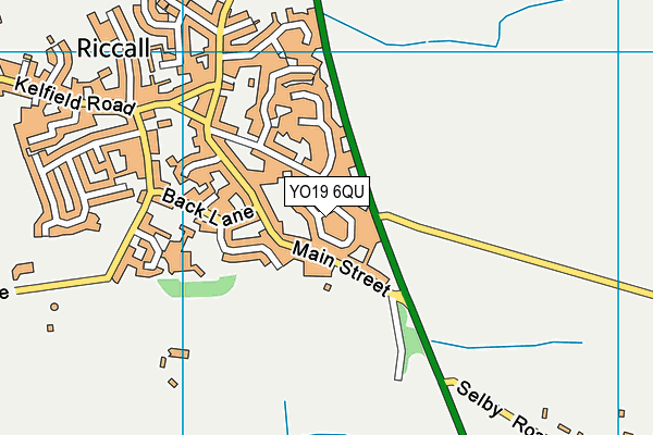 YO19 6QU map - OS VectorMap District (Ordnance Survey)