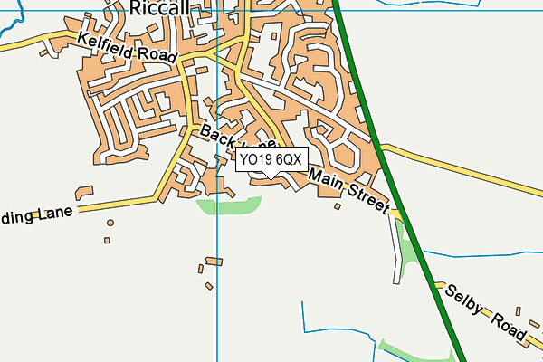 YO19 6QX map - OS VectorMap District (Ordnance Survey)