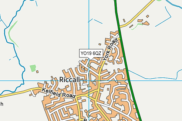 YO19 6QZ map - OS VectorMap District (Ordnance Survey)