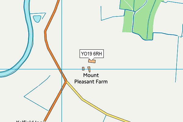 YO19 6RH map - OS VectorMap District (Ordnance Survey)