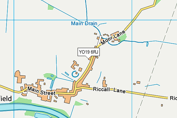 YO19 6RJ map - OS VectorMap District (Ordnance Survey)