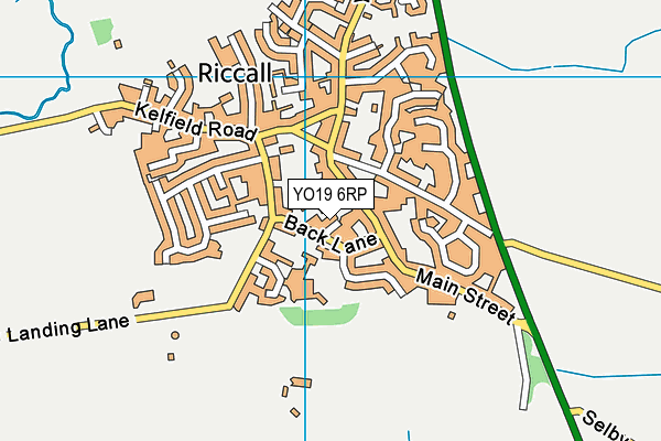 YO19 6RP map - OS VectorMap District (Ordnance Survey)