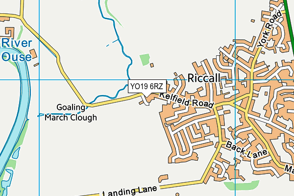 YO19 6RZ map - OS VectorMap District (Ordnance Survey)