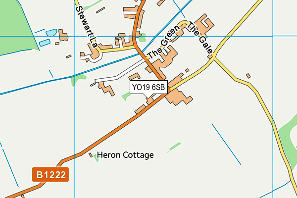 YO19 6SB map - OS VectorMap District (Ordnance Survey)