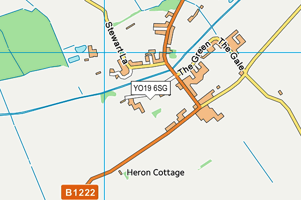 YO19 6SG map - OS VectorMap District (Ordnance Survey)