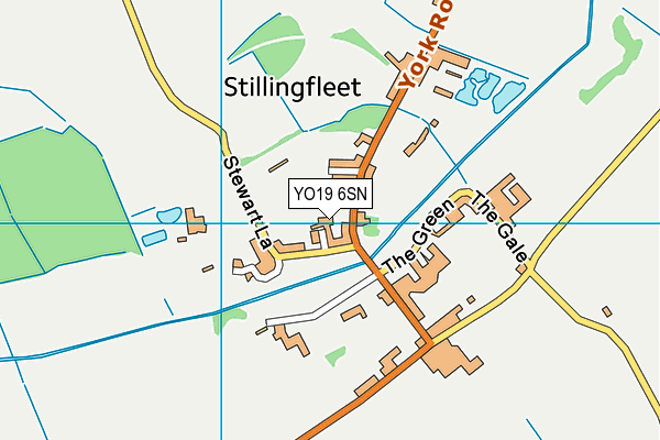 YO19 6SN map - OS VectorMap District (Ordnance Survey)