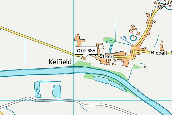 YO19 6SR map - OS VectorMap District (Ordnance Survey)