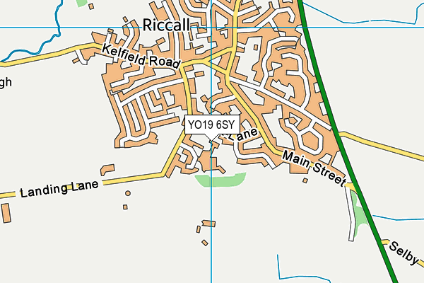 YO19 6SY map - OS VectorMap District (Ordnance Survey)