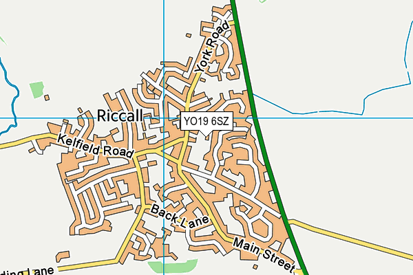 YO19 6SZ map - OS VectorMap District (Ordnance Survey)