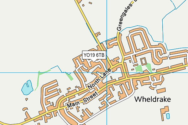 YO19 6TB map - OS VectorMap District (Ordnance Survey)