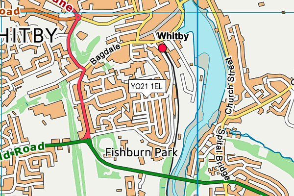 YO21 1EL map - OS VectorMap District (Ordnance Survey)