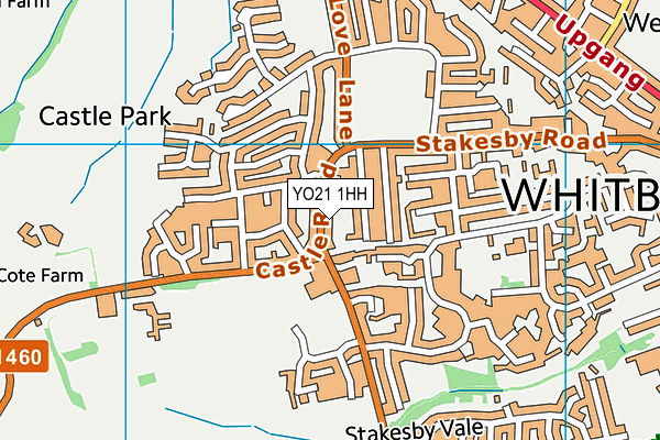YO21 1HH map - OS VectorMap District (Ordnance Survey)