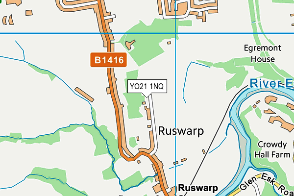 YO21 1NQ map - OS VectorMap District (Ordnance Survey)