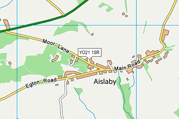 YO21 1SR map - OS VectorMap District (Ordnance Survey)