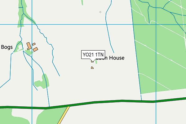 YO21 1TN map - OS VectorMap District (Ordnance Survey)