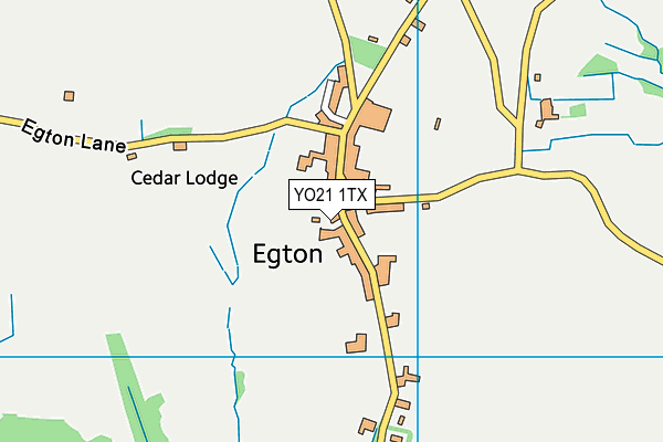 YO21 1TX map - OS VectorMap District (Ordnance Survey)