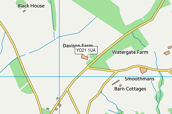 Egton Recreation Ground map (YO21 1UA) - OS VectorMap District (Ordnance Survey)