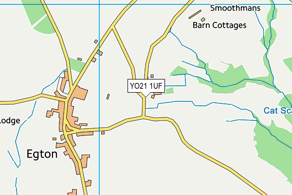 YO21 1UF map - OS VectorMap District (Ordnance Survey)