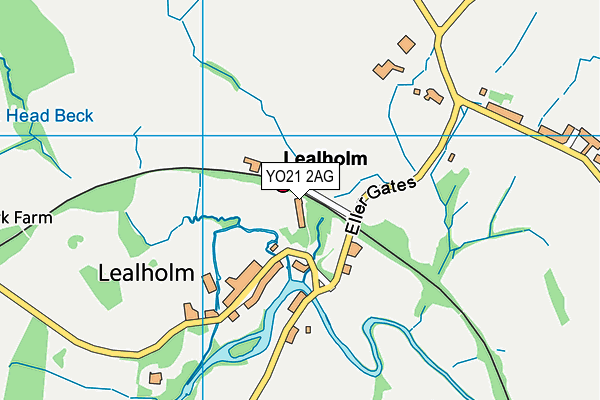 Lealholm Primary School map (YO21 2AG) - OS VectorMap District (Ordnance Survey)