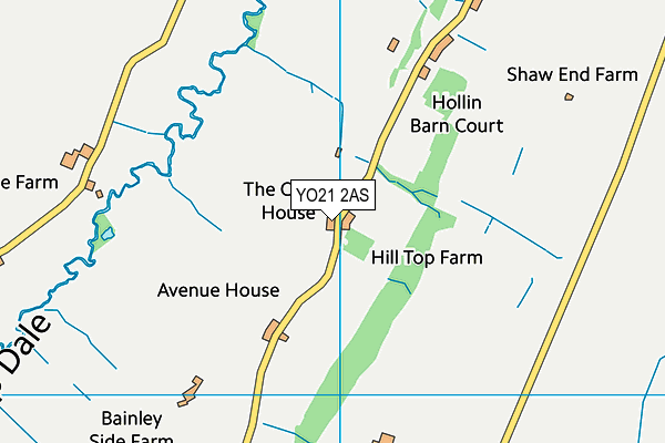 YO21 2AS map - OS VectorMap District (Ordnance Survey)