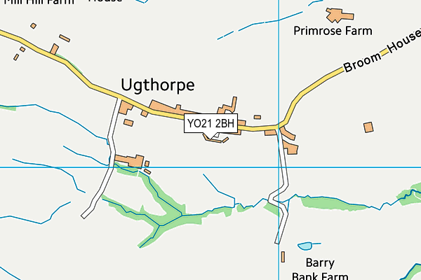 YO21 2BH map - OS VectorMap District (Ordnance Survey)