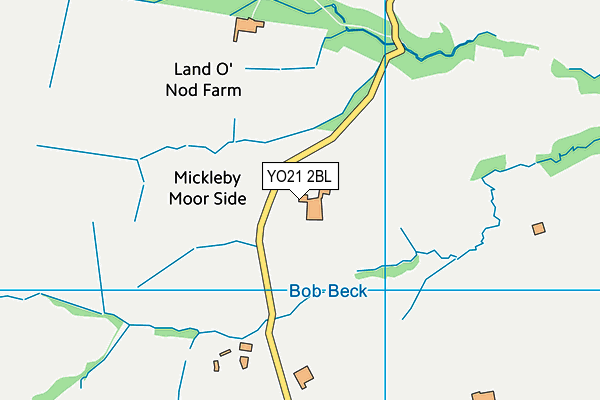 YO21 2BL map - OS VectorMap District (Ordnance Survey)
