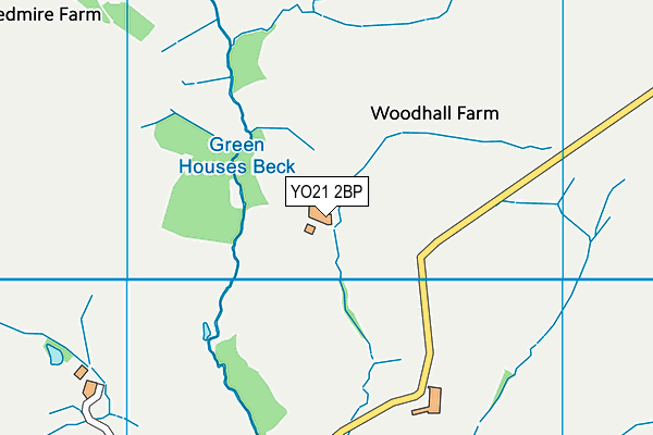 YO21 2BP map - OS VectorMap District (Ordnance Survey)