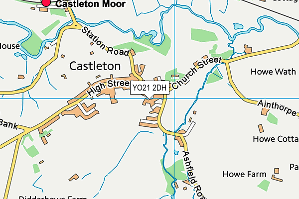 YO21 2DH map - OS VectorMap District (Ordnance Survey)