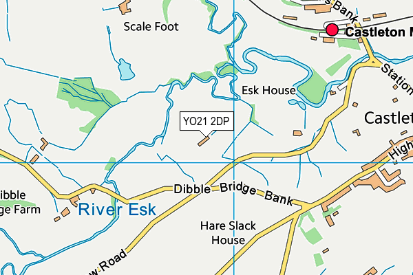 YO21 2DP map - OS VectorMap District (Ordnance Survey)